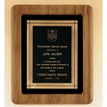 Airflyte Collection Walnut Plaque w/ Black Velour Frame (14"x17")